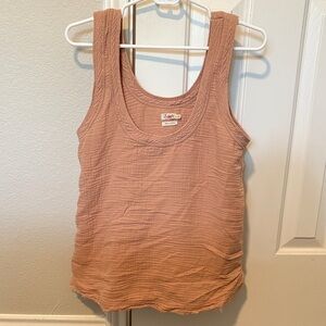 Faherty Cotton Gauze Scoop Neck Tank